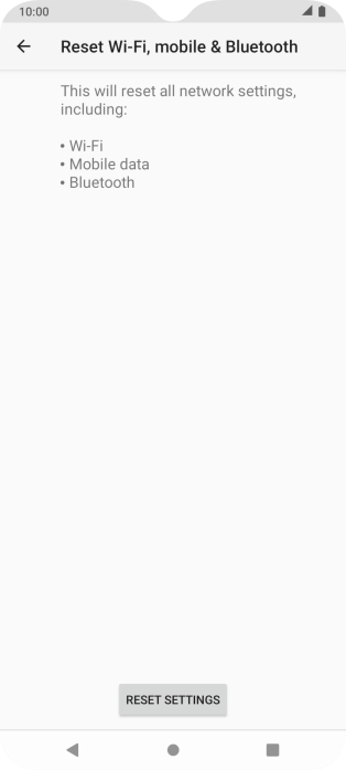 Press RESET SETTINGS.