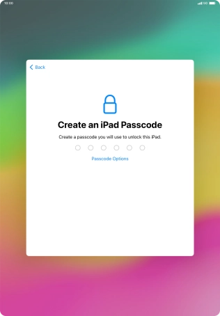 Press Passcode Options.
