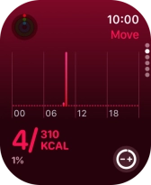 Keep sliding upwards to see the number of steps, distance and number of floors you've covered.