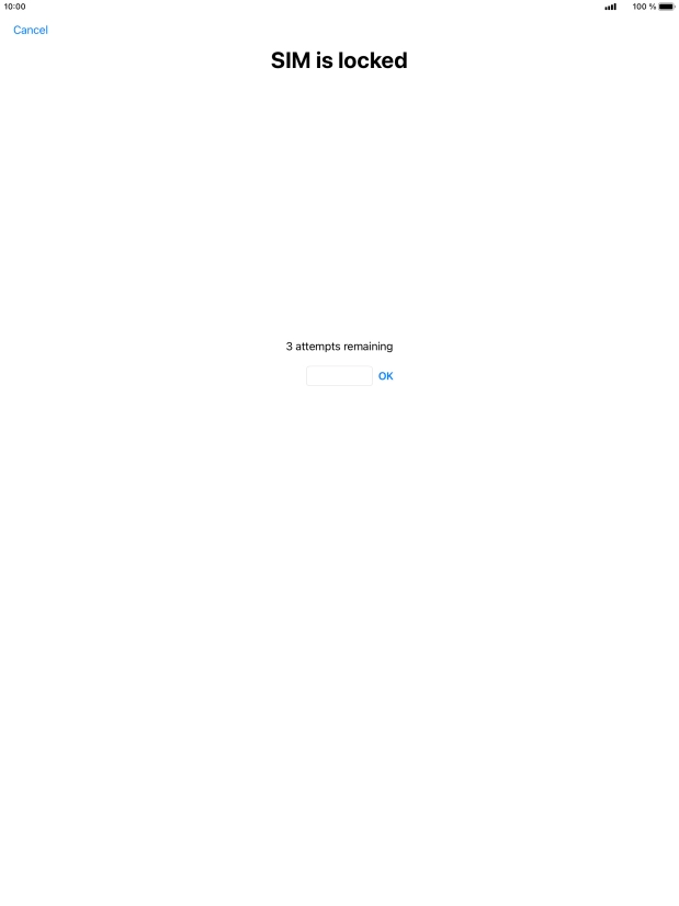 If your SIM is locked, key in your PIN and press OK.