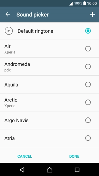 Press the required ring tones to hear them.