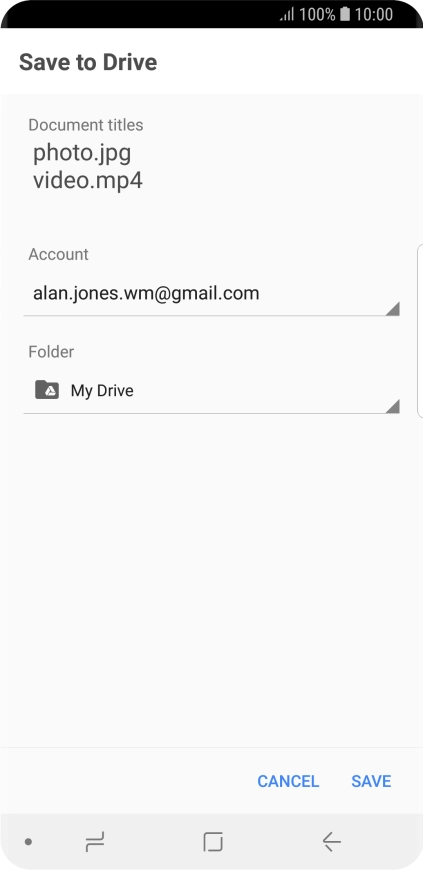 Press the field below 