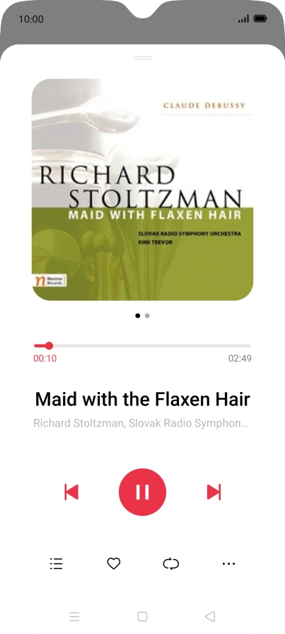 Press arrow right to go to the next audio file.