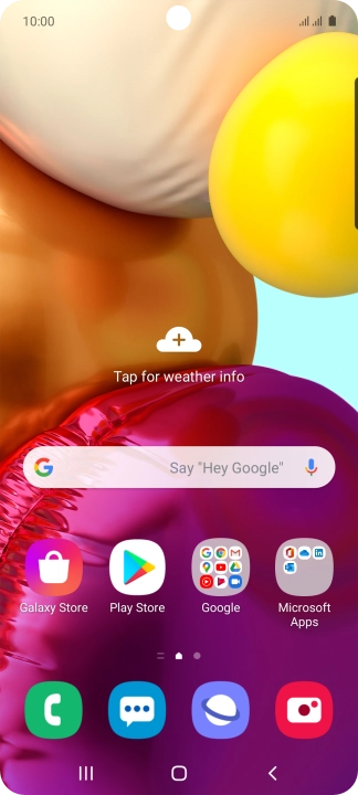 Slide two fingers downwards starting from the top of the screen.