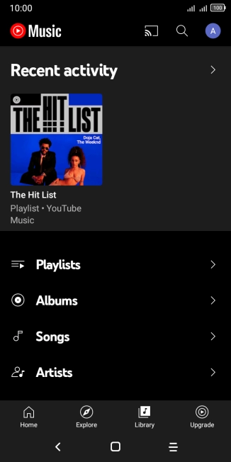 Press the required category and go to the required audio file.