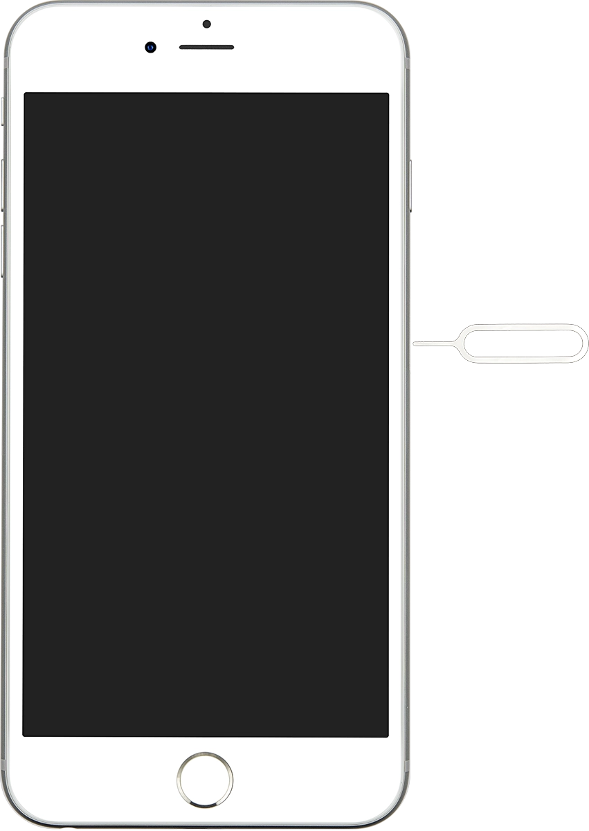 Find the opener for the SIM holder.