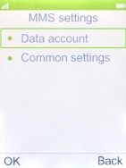Select Data account.