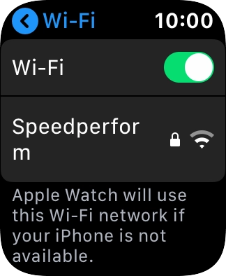 Press the Digital Crown to return to the home screen.
