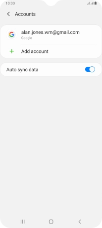 Press the required account.