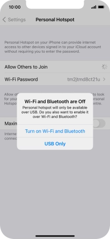 If Wi-Fi is turned off, press Turn on Wi-Fi and Bluetooth.