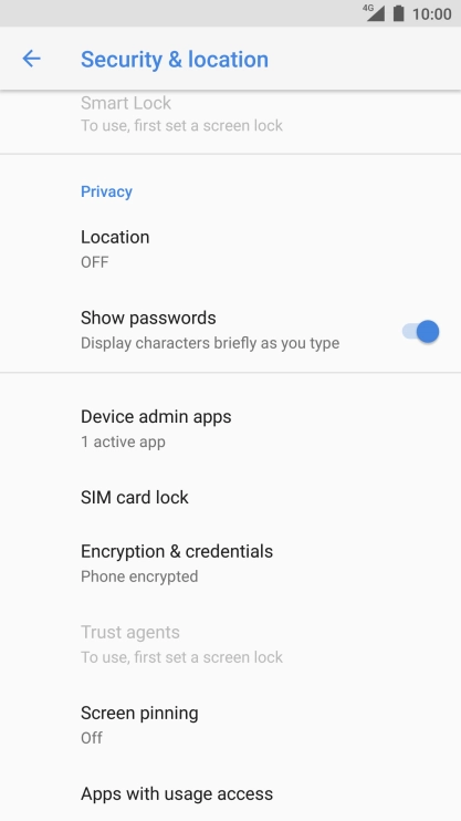 Press SIM card lock.