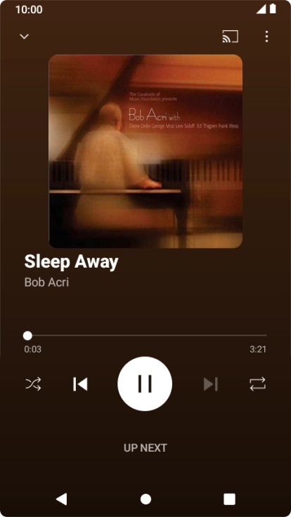 Press arrow right to go to the next audio file.