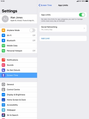 Press the required category.