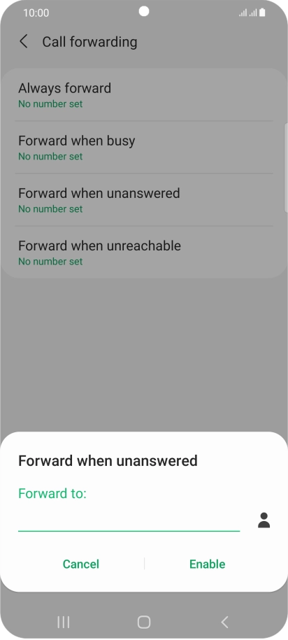 Key in +61414121121 and press Enable.