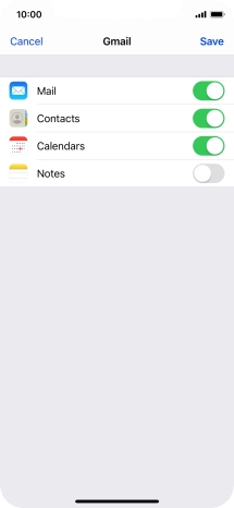 If this screen is displayed, you email account has been recognised and set up automatically. Follow the instructions on the screen to key in more information and finish setting up your phone.