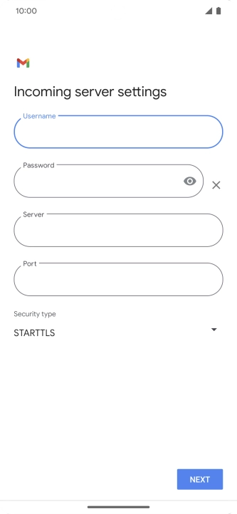 Press the field below 