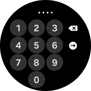 Key in the required PIN and follow the instructions on the screen to create a PIN as lock code.