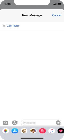 You can also send pictures, video clips, audio files and different effects in your iMessage. Follow the instructions on the screen to send your iMessage with the required content.