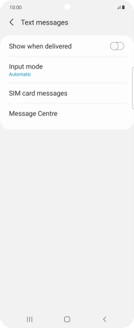 Press Message Centre.