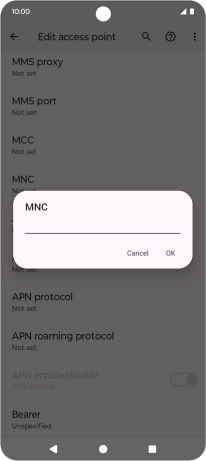 Key in 03 and press OK.