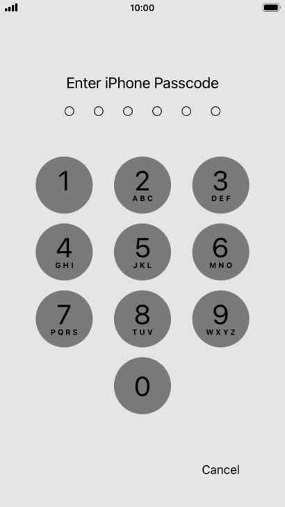 Use the phone lock code you created. The app is now locked.