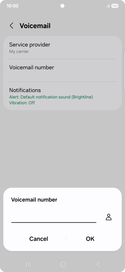 Key in +61414121121 and press OK.