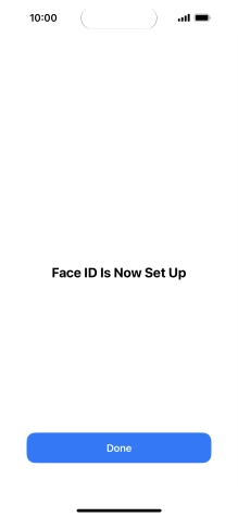 Press Done. If you haven't previously selected a phone lock code, key in a code of your own choice twice.