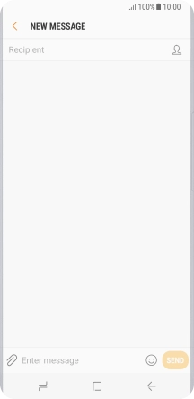 Press the search field and key in the first letters of the recipient's name.