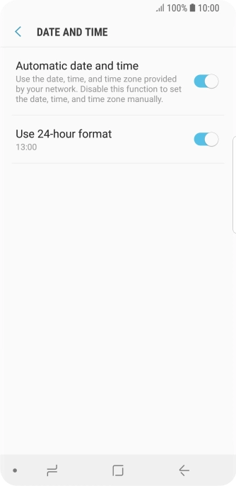 Press the Home key to return to the home screen.