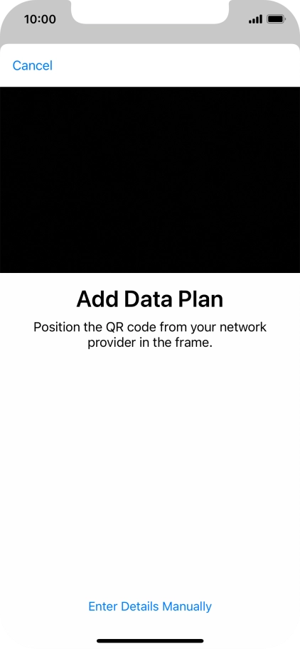 Place the QR code you've received inside the phone camera frame to scan the code.