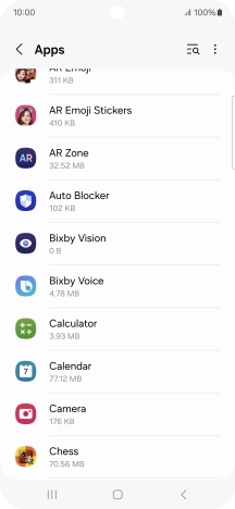 Press the required app.