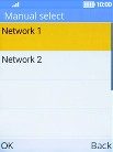 Select the required network.