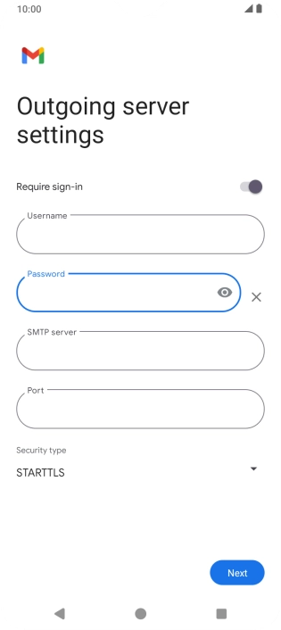 Press the field below 