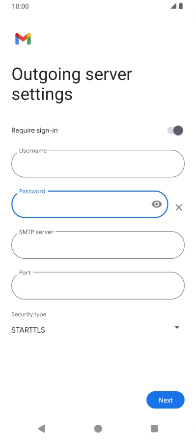 Press the field below 