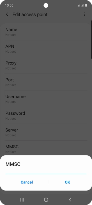 Key in http://pxt.vodafone.net.au/pxtsend and press OK.