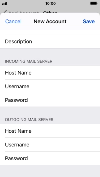 Press Save. Your email account has now been set up. To select more settings for incoming and outgoing server, proceed with the following steps.