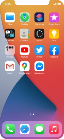 Press and hold the required app.
