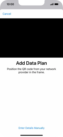 Place the QR code you've received inside the phone camera frame to scan the code.