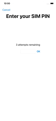 If your SIM is locked, key in your PIN and press OK.