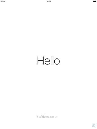 Slide your finger right on the screen.