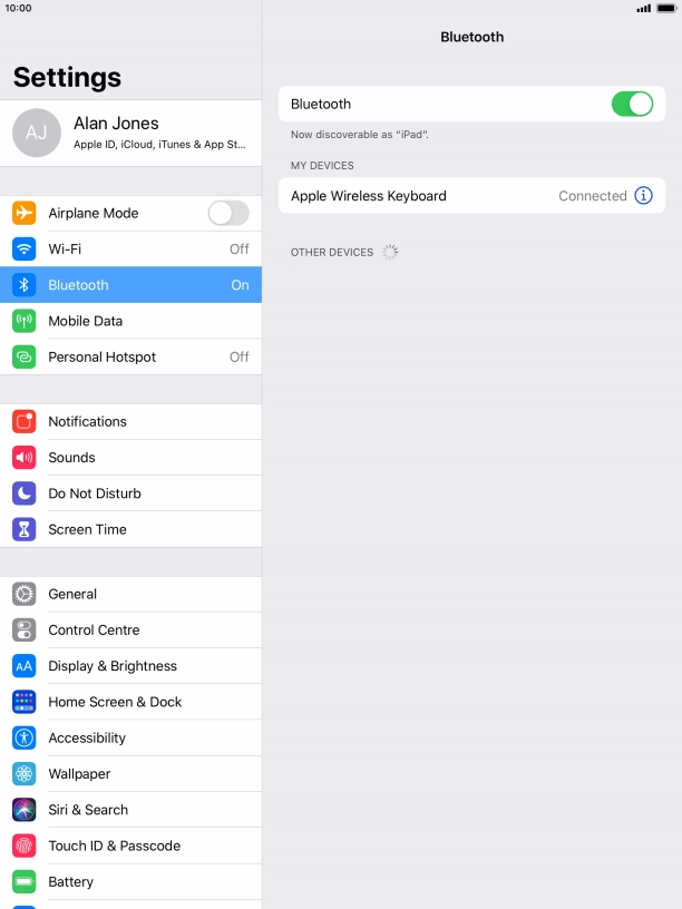 Press the Home key to return to the home screen.