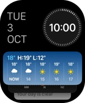 Press and hold anywhere on the screen.