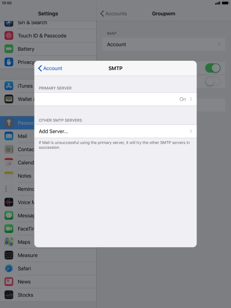 Press the field below 