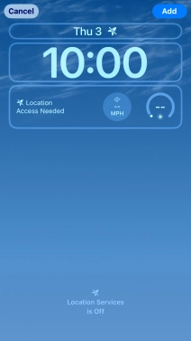 To customise the way the lock screen date is displayed, press the date widget and follow the instructions on the screen to select the required widget display mode.