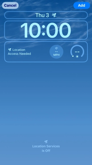 To customise the way the lock screen date is displayed, press the date widget and follow the instructions on the screen to select the required widget display mode.