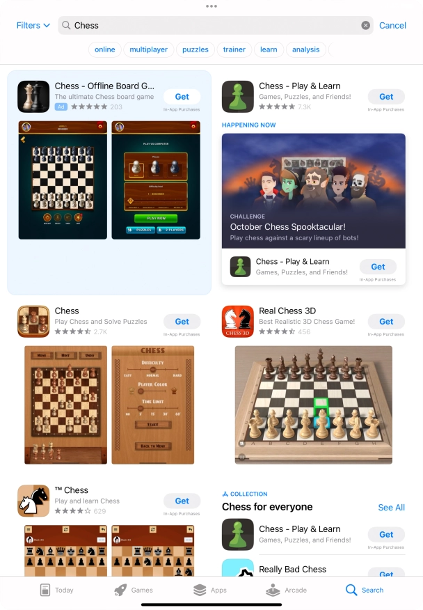 Press the required app.