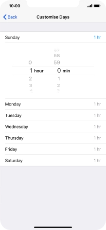 Select the required period.