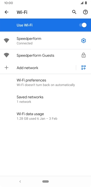 Press the Home key to return to the home screen.