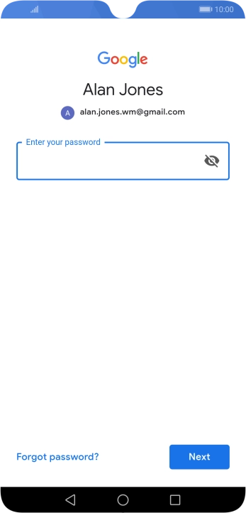 Press the field below 