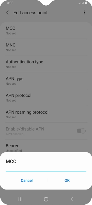 Key in 505 and press OK.